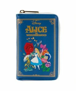 Loungefly April22 Loungefly - Disney Alice In Wonderland Classic Book Ziparound Wallet