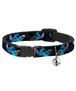 Buckle Down Pets Disney Lilo And Stitch Breakaway Cat Collar W/ Bell