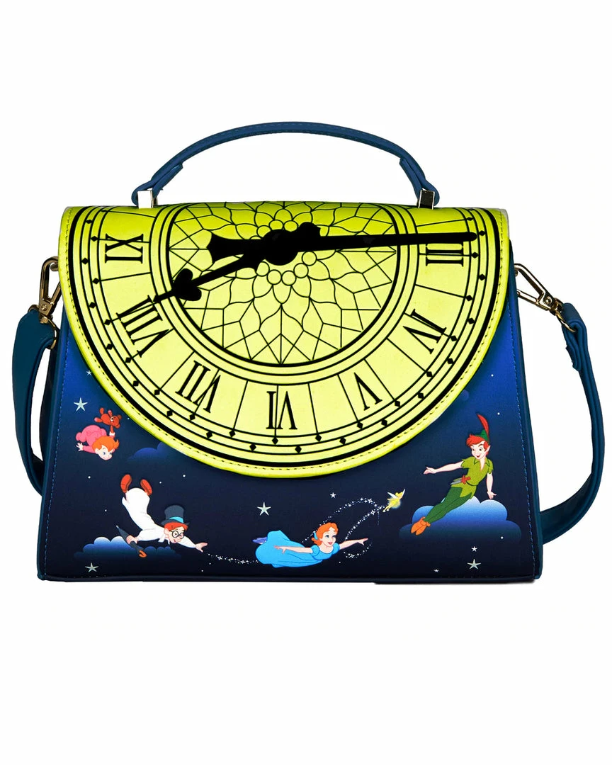 Loungefly - Disney Peter Pan Glow Clock Crossbody Bag 4 Loungefly - Disney Peter Pan Glow Clock Crossbody Bag
