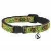 Buckle Down Pets Marvel Guardians Of The Galaxy Groot Breakaway Cat Collar W/ Bell