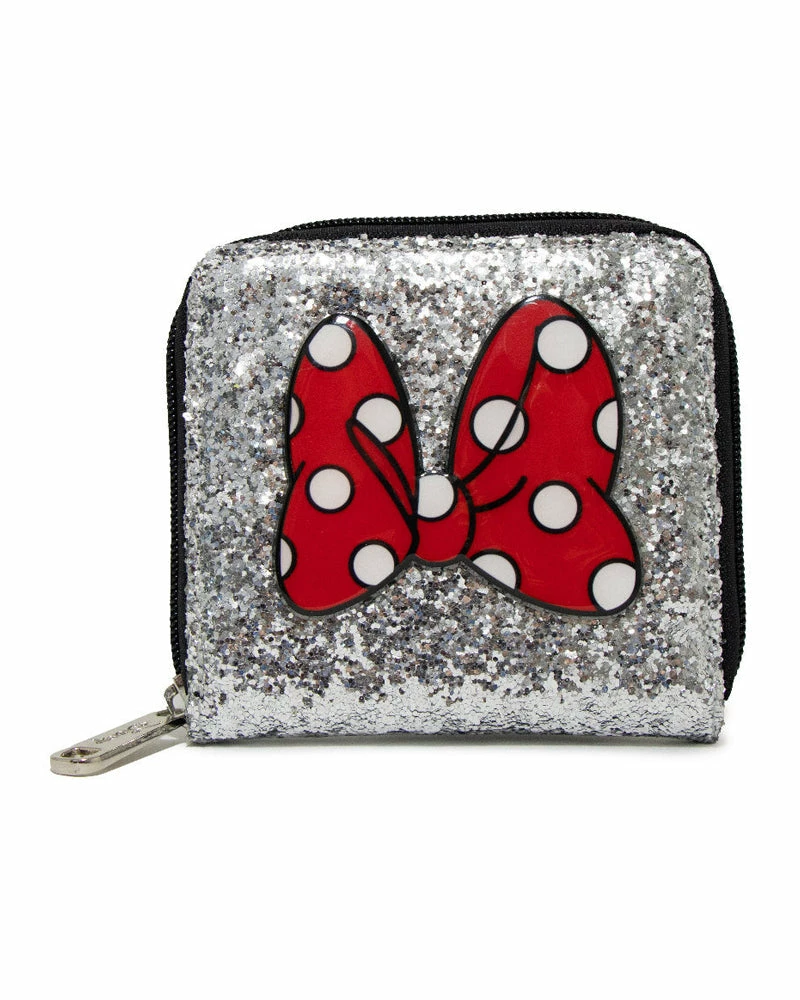 Buckle Down Stock Disney Minnie Mouse Glitter Ziparound Wallet 3 Buckle Down Stock Disney Minnie Mouse Glitter Ziparound Wallet