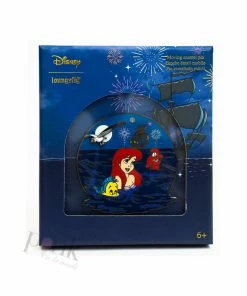 The Pink A La Mode Loungefly - Disney The Little Mermaid Medallion Enamel Pin W/ Sliding Scuttle LE 1600