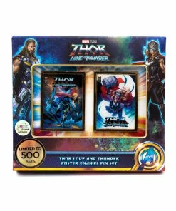 The Pink A La Mode Marvel Thor Love And Thunder Poster Pin Set LE 500 - PALM Exclusive