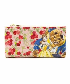 Buckle Down Exclusive Disney Beauty And The Beast Watercolor Wallet - Pink A La Mode Exclusive