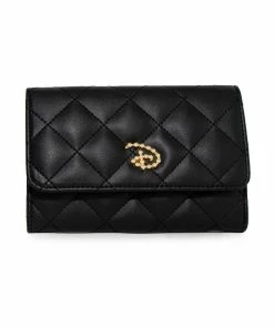 Buckle Down Stock Disney Signature D Faux Pearl Fold Over Wallet
