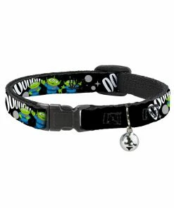 Buckle Down Pets Disney Pixar Toy Story Aliens Breakaway Cat Collar W/ Bell