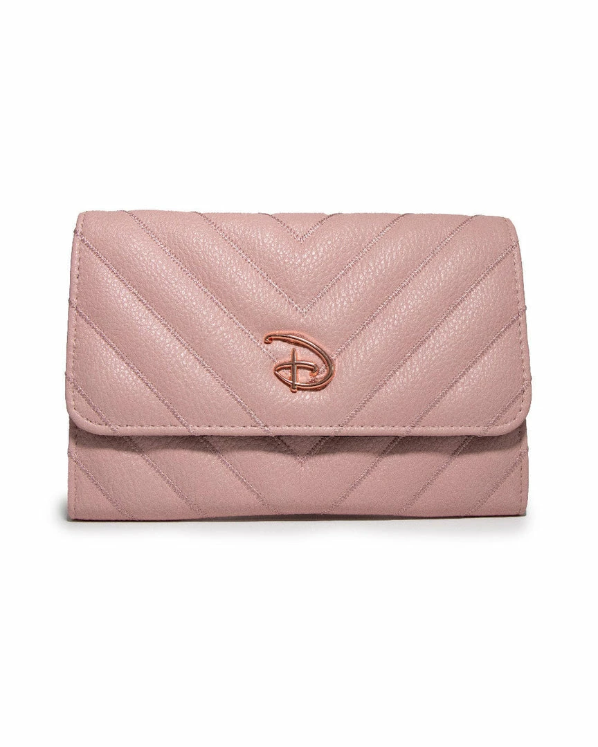 Buckle Down Stock Disney Signature D Rose Gold Fold Over Wallet Wallets 3 Buckle Down Stock Disney Signature D Rose Gold Fold Over Wallet Wallets