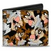 Buckle Down Buckle-Down Looney Tunes Tasmanian Devil Bi-Fold Wallet