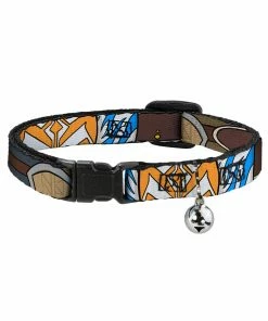 Buckle Down Pets Star Wars Ahsoka Tano Breakaway Cat Collar W/ Bell