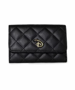 Buckle Down Stock Disney Quilted Signature D Gold Fold Over Wallet
