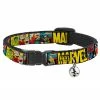 Buckle Down Pets Marvel Comics Breakaway Cat Collar W/ Bell