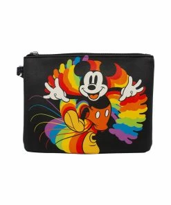 Buckle Down Stock Disney Mickey Rainbow #2 Single Pocket Wallet Wristlet Wallets