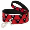 Buckle Down Pets Disney Minnie Mouse Silhouette 4' Dog Leash
