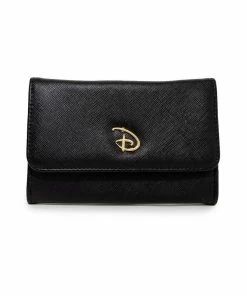 Buckle Down Stock Disney Signature D Gold Fold Over Wallet