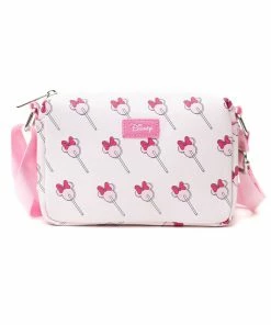 Buckle Down Exclusive Disney Minnie Mouse Lollipop Parks Crossbody Bag - Pink A La Mode Exclusive Crossbody Bags