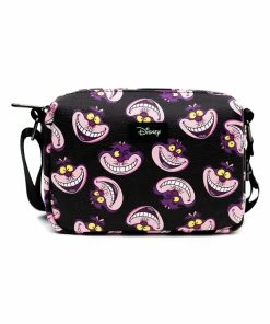 Buckle Down Exclusive Crossbody Bags Disney Alice In Wonderland Cheshire Cat Glow In The Dark Parks Crossbody Bag - Pink A La Mode Exclusive