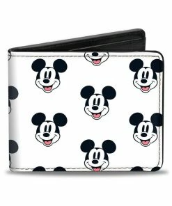 Buckle Down Disney Mickey Mouse Faces Bi-Fold Wallet