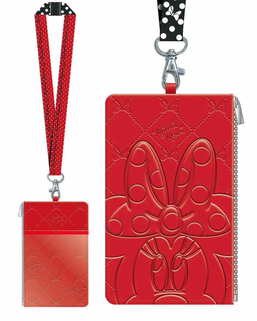 Monogram Accessories Disney Minnie Mouse Deluxe Lanyard W/ Passport Holder 3 Monogram Accessories Disney Minnie Mouse Deluxe Lanyard W/ Passport Holder