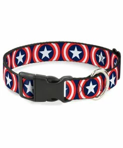 Buckle Down Pets Marvel Captain America Dog Collar