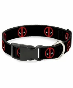Buckle Down Pets Marvel Deadpool Dog Collar