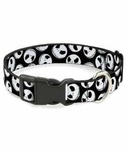 Buckle Down Pets Nightmare Before Christmas Jack Skellington Expressions Dog Collar