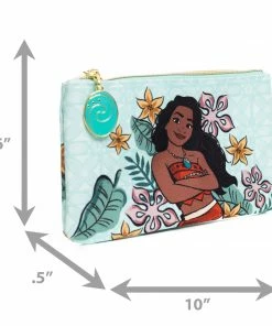 Loungefly Exclusive Loungefly Disney Princess Moana, Multi-use Pouch, Coin Purse, Cosmetic, Pink A La Mode Exclusive