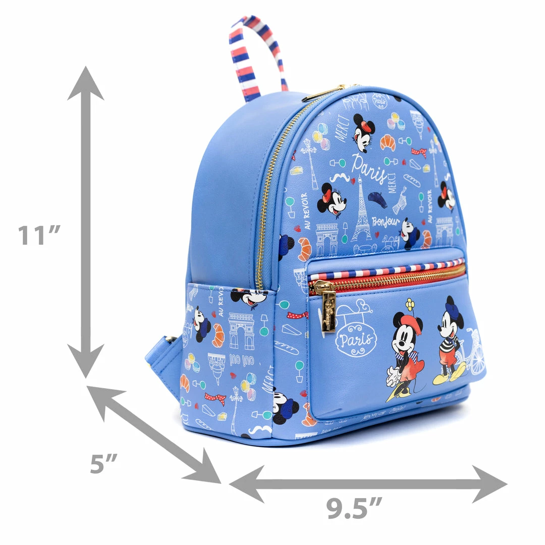 Danielle Nicole Exclusive Danielle Nicole, Disney Springtime In Paris Mickey And Minnie Mini Backpack, Pink A La Mode Exclusive 7 Danielle Nicole Exclusive Danielle Nicole, Disney Springtime In Paris Mickey And Minnie Mini Backpack, Pink A La Mode Exclusive