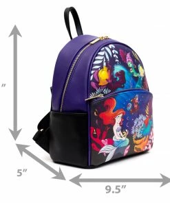 Danielle Nicole Exclusive Mini Backpacks Danielle Nicole, Disney The Little Mermaid Under The Sea Mini Backpack, Pink A La Mode Exclusive