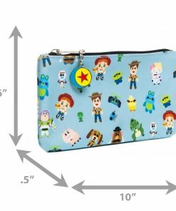 Loungefly Disney Pixar Toy Story, Buzz Lightyear Woody And Friends, Multi-use Pouch, Coin Purse, Cosmetic, Pink A La Mode Exclusive