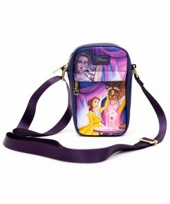 Buckle Down Exclusive Disney Beauty And The Beast Enchanted Rose Park Crossbody Bag - Pink A La Mode Exclusive