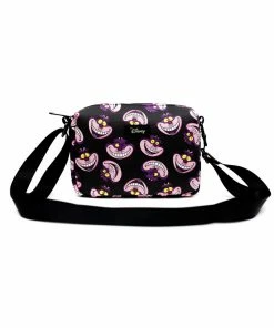 Buckle Down Exclusive Crossbody Bags Disney Alice In Wonderland Cheshire Cat Glow In The Dark Parks Crossbody Bag - Pink A La Mode Exclusive