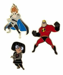 Storybook Disney Pixar The Incredibles 3 Piece Limited Edition Enamel Pin Set - PALM Exclusive Pins