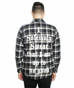 Cakeworthy - Harry Potter Mischief Managed Flannel Apparel