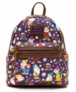 Loungefly - Disney Snow White And The Seven Dwarfs 85th Anniversary AOP Mini Backpack - PALM Exclusive