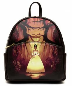 Danielle Nicole Exclusive Mini Backpacks Danielle Nicole - Disney Enchanted Princess Series Tiana & Dr Facilier Mini Backpack - PALM Exclusive