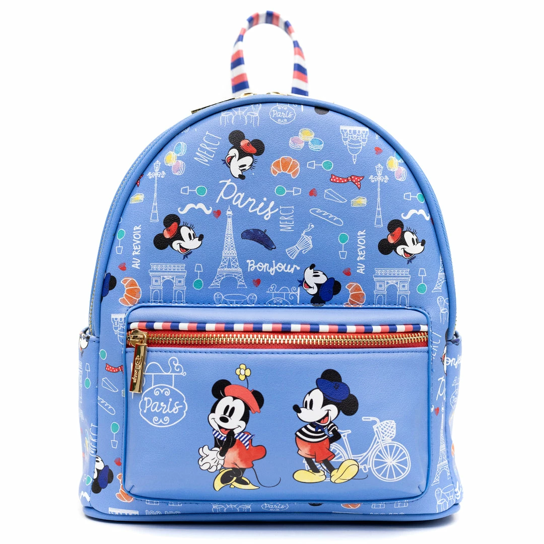 Danielle Nicole Exclusive Danielle Nicole, Disney Springtime In Paris Mickey And Minnie Mini Backpack, Pink A La Mode Exclusive 3 Danielle Nicole Exclusive Danielle Nicole, Disney Springtime In Paris Mickey And Minnie Mini Backpack, Pink A La Mode Exclusive