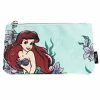 Loungefly Disney The Little Mermaid Ariel, Multi-use Pouch, Coin Purse, Cosmetic, Pink A La Mode Exclusive