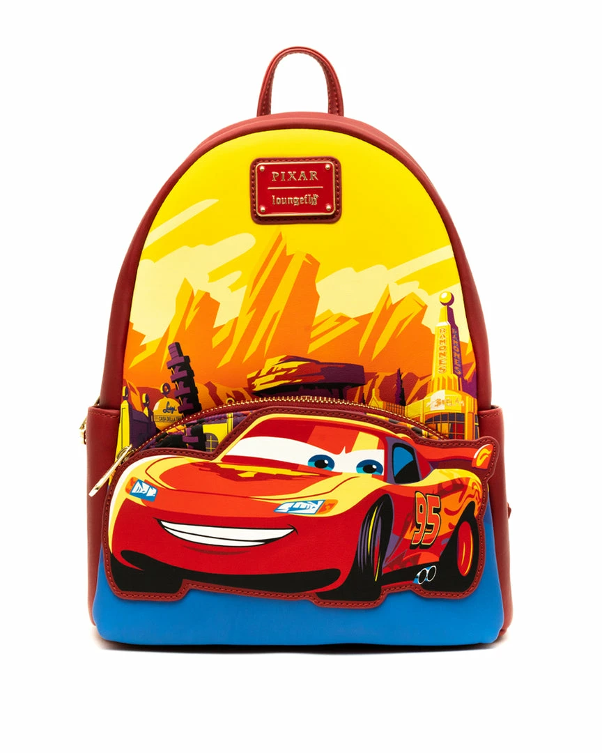Loungefly - Disney Pixar's Cars Welcome To Radiator Springs Mini Backpack - Pink A La Mode Exclusive 3 Loungefly - Disney Pixar's Cars Welcome To Radiator Springs Mini Backpack - Pink A La Mode Exclusive