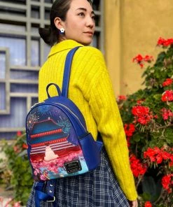 Loungefly - Disney Castle Series Mulan Light-up Mini Backpack