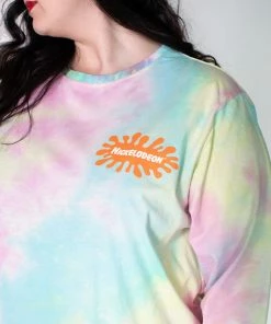 Cakeworthy - Nickelodeon Rainbow Tie-Dye Long Sleeve Shirt