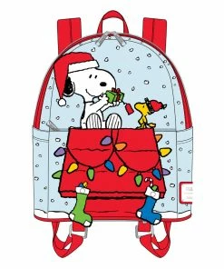 Loungefly - Peanuts Gift Giving Snoopy And Woodstock Mini Backpack