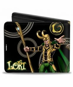 Buckle Down Marvel Loki Bi-Fold Wallet Buckle-Down