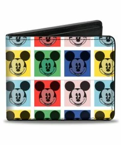 Buckle Down Disney Mickey Mouse Blocks Bi-Fold Wallet Buckle-Down