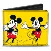 Buckle Down Disney Mickey Mouse Poses Bi-Fold Wallet Buckle-Down