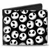 Buckle Down Buckle-Down Nightmare Before Christmas Jack Faces Bi-Fold Wallet