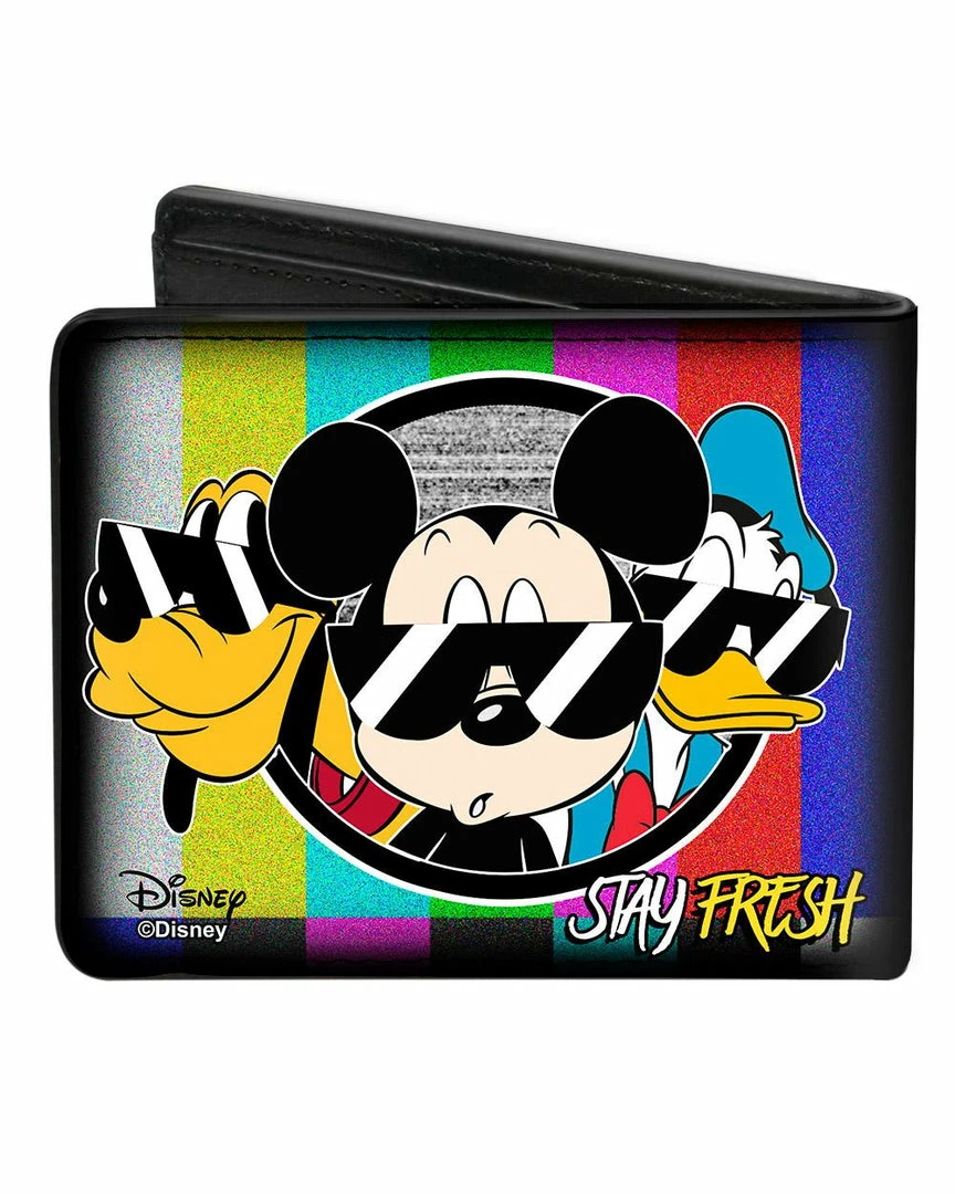 Buckle Down Disney Mickey Donald And Pluto Bi-Fold Wallet 4 Buckle Down Disney Mickey Donald And Pluto Bi-Fold Wallet