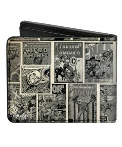 Buckle Down Marvel Comics Brick Logo Bi-Fold Wallet Buckle-Down