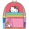 Loungefly June22 Loungefly - Hello Kitty And Friends Color Block Mini Backpack 1 Loungefly June22 Loungefly - Hello Kitty And Friends Color Block Mini Backpack