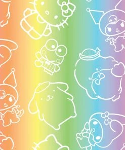 Loungefly June22 Coming Soon... Loungefly - Hello Kitty And Friends Color Block Crossbody Bag