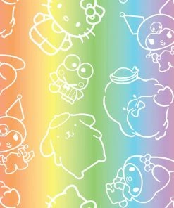 Loungefly June22 Loungefly - Hello Kitty And Friends Color Block Zip Around Wallet Coming Soon...